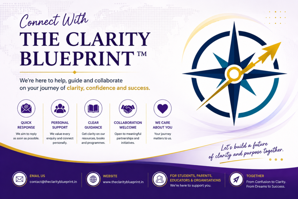 The Clarity Blueprint contact for students parents educators and readers