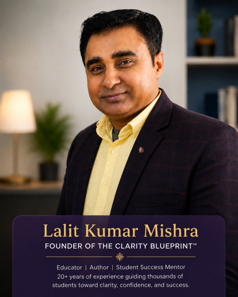 Lalit Kumar Mishra, creator of The Clarity Blueprint Method™